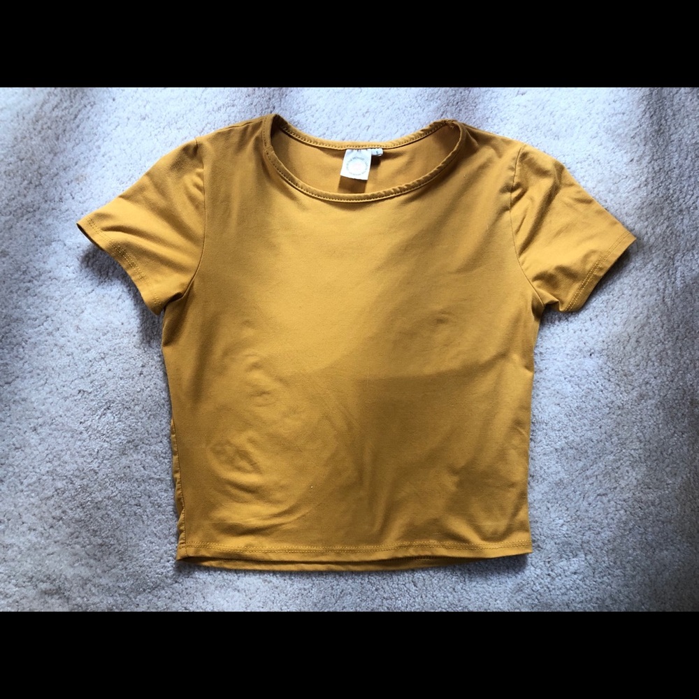 Mustard Yellow Crop Top